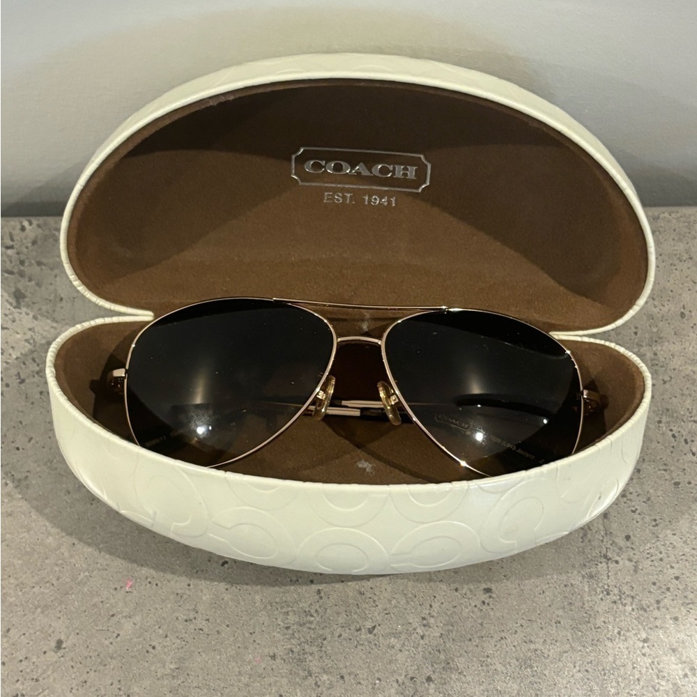 COACH sunglasses  - women’s aviator look